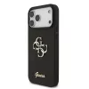Guess PU Fixed Glitter 4G fém logós tok iPhone 18 Pro Max készülékhez fekete