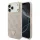 Guess PU Leather 4G Strass Triangle Logo Gold Frame MagSafe tok iPhone 18 Pro Max készülékhez rózsaszín