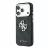 Guess PU 4G Strass Metal Logo tok iPhone 18 Pro készülékhez fekete