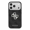 Guess PU 4G Strass Metal Logo tok iPhone 18 Pro Max készülékhez fekete