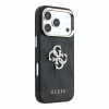 Guess PU 4G Strass Metal Logo tok iPhone 18 Pro Max készülékhez fekete