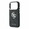 Guess PU 4G Strass Metal Logo tok iPhone 18 Pro Max készülékhez fekete