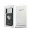 Guess PU 4G Strass Metal Logo tok iPhone 18 Pro Max készülékhez fekete