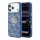 Guess PU 4G Strass Metal Logo tok iPhone 18 Pro készülékhez kék