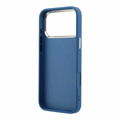 Guess PU 4G Strass Metal Logo tok iPhone 18 Pro Max készülékhez kék