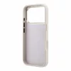 Guess PU 4G Strass Metal Logo tok iPhone 18 Pro készülékhez rózsaszín