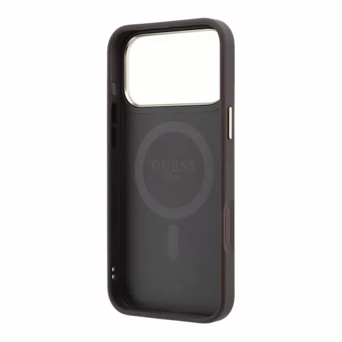 Guess PU 4G Ring Stand MagSafe tok iPhone 18 Pro Max készülékhez barna