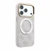 Guess PU 4G gyűrűs kitámasztós MagSafe tok iPhone 18 Pro Max készülékhez rózsaszín