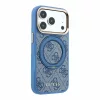 Guess PU 4G Ring Stand MagSafe tok iPhone 18 Pro Max készülékhez kék