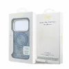 Guess PU 4G Ring Stand MagSafe tok iPhone 18 Pro Max készülékhez kék