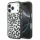 Guess IML Glitter Leopard Triangle Logo MagSafe tok iPhone 18 Pro Max készülékhez fekete