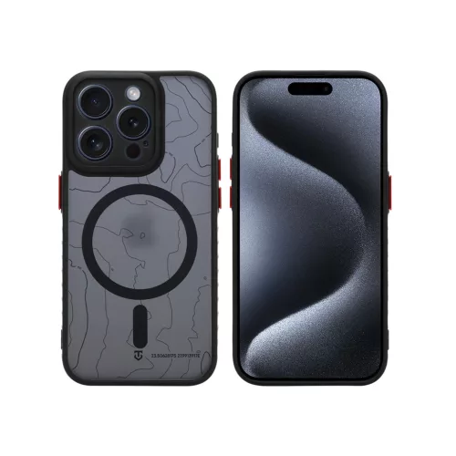 Tactical MagForce Warthog tok Apple iPhone 15 Pro készülékhez aszfalt