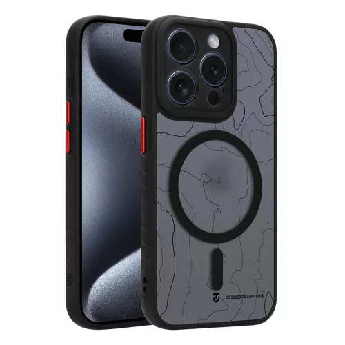 Tactical MagForce Warthog tok Apple iPhone 15 Pro készülékhez aszfalt