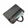 Guess PU 4G Stripe Metal Logo laptoptáska 16 hüvelykes laptopokhoz fekete