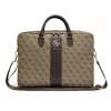 Guess 4G Stripe fém logós műbőr laptoptáska 16"-os laptophoz barna