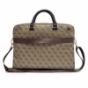 Guess 4G Stripe fém logós műbőr laptoptáska 16"-os laptophoz barna