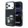 Karl Lagerfeld PU Semi Wrap Smooth Sketch Bodies MagSafe tok iPhone 18 Pro Max készülékhez fekete