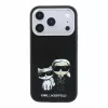 Karl Lagerfeld PU Semi Wrap Smooth Sketch Bodies MagSafe tok iPhone 18 Pro Max készülékhez fekete