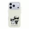 Karl Lagerfeld PU Semi Wrap Smooth Sketch Bodies Magsafe tok iPhone 18 Pro Max készülékhez bézs