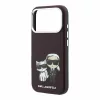 Karl Lagerfeld PU Semi Wrap Smooth Sketch Bodies MagSafe tok iPhone 18 Pro Max készülékhez bordó