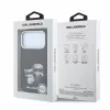 Karl Lagerfeld PU Semi Wrap Smooth Sketch Bodies MagSafe tok iPhone 18 Pro Max készülékhez bordó