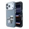 Karl Lagerfeld PU Semi Wrap Smooth Sketch Bodies Magsafe tok iPhone 18 Pro Max készülékhez kék