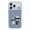 Karl Lagerfeld PU Semi Wrap Smooth Sketch Bodies Magsafe tok iPhone 18 Pro Max készülékhez kék