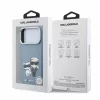 Karl Lagerfeld PU Semi Wrap Smooth Sketch Bodies Magsafe tok iPhone 18 Pro Max készülékhez kék