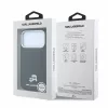 Karl Lagerfeld PU Grained Semi Wrap K&CH Heads MagSafe tok iPhone 18 Pro készülékhez fekete