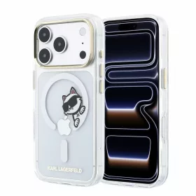   Karl Lagerfeld IML Choupette Peekaboo MagSafe tok iPhone 18 Pro készülékhez, átlátszó