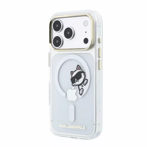 Karl Lagerfeld IML Choupette Peekaboo MagSafe tok iPhone 18 Pro Max készülékhez, átlátszó