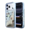 Karl Lagerfeld Liquid Glitter Beach tok iPhone 18 Pro készülékhez kék