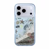 Karl Lagerfeld Liquid Glitter Beach tok iPhone 18 Pro készülékhez kék