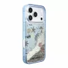Karl Lagerfeld Liquid Glitter Beach tok iPhone 18 Pro készülékhez kék