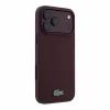 Lacoste PVC Iconic Petit Pique Metal Logo MagSafe tok iPhone 18 Pro készülékhez, bordó