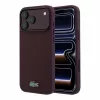 Lacoste PVC Iconic Petit Pique Metal Logo MagSafe tok iPhone 18 Pro Max készülékhez, bordó