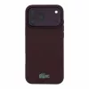 Lacoste PVC Iconic Petit Pique Metal Logo MagSafe tok iPhone 18 Pro Max készülékhez, bordó