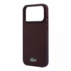 Lacoste PVC Iconic Petit Pique Metal Logo MagSafe tok iPhone 18 Pro Max készülékhez, bordó