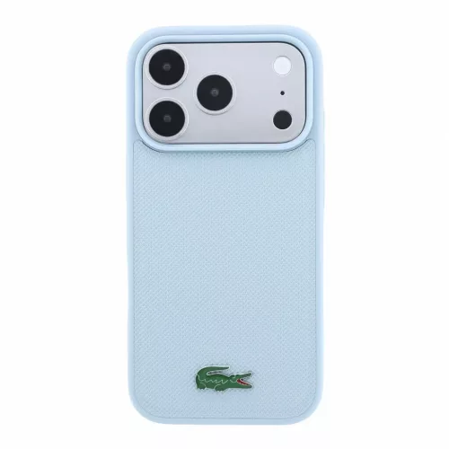 Lacoste PVC Iconic Petit Pique Metal Logo MagSafe tok iPhone 18 Pro készülékhez kék