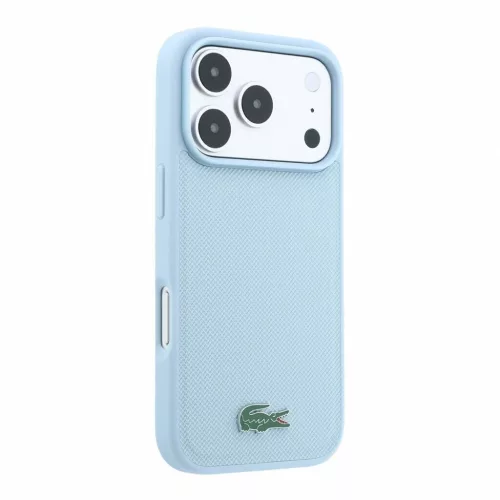 Lacoste PVC Iconic Petit Pique Metal Logo MagSafe tok iPhone 18 Pro készülékhez kék