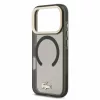 Lacoste IML Petit Pique ütésálló arany logós MagSafe tok iPhone 18 Pro készülékhez fekete