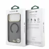 Lacoste IML Shockproof Petit Pique Gold Logo MagSafe tok iPhone 18 Pro Max készülékhez fekete