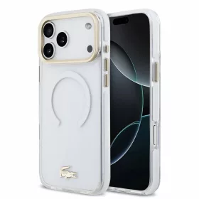   Lacoste IML ütésálló Petit Pique Gold Logo MagSafe tok iPhone 18 Pro Max készülékhez átlátszó