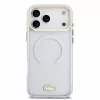 Lacoste IML ütésálló Petit Pique Gold Logo MagSafe tok iPhone 18 Pro Max készülékhez átlátszó