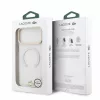 Lacoste IML ütésálló Petit Pique Gold Logo MagSafe tok iPhone 18 Pro Max készülékhez átlátszó