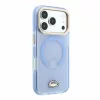 Lacoste IML Petit Pique Gold Logo ütésálló MagSafe tok iPhone 18 Pro készülékhez kék