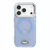 Lacoste IML Petit Pique Gold Logo ütésálló MagSafe tok iPhone 18 Pro Max készülékhez kék