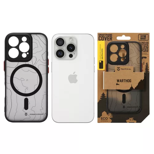 Tactical MagForce Warthog tok Apple iPhone 16 Pro készülékhez aszfalt