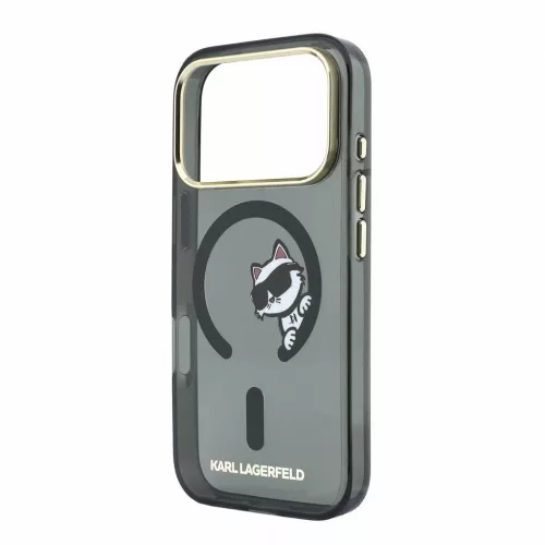 Karl Lagerfeld IML Choupette Peekaboo Magsafe tok iPhone 18 Pro Max készülékhez fekete
