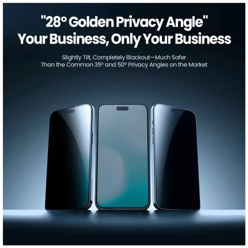 Nillkin Guardian 2.5D edzett üvegfólia 0,25 mm Apple iPhone 18 Pro Max készülékhez fekete applikátorral